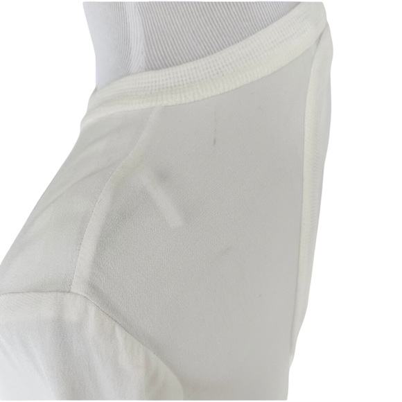 Sandro White Drapey Back Cut Out Shirt Women’s Top 2 - Picture 5 of 10